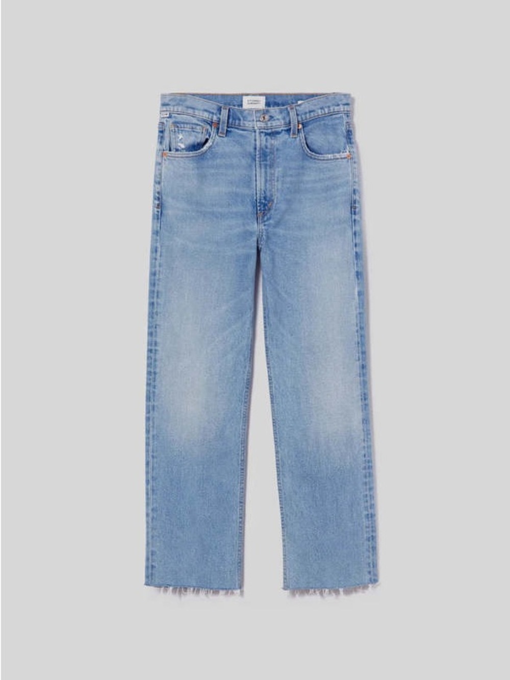 Citizens of Humanity Daphne Crop Jean Womens 29 Raw Hem Blue Stretch high rise - Picture 2 of 9